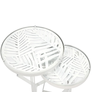Table Gigogne Wild Blanc X2