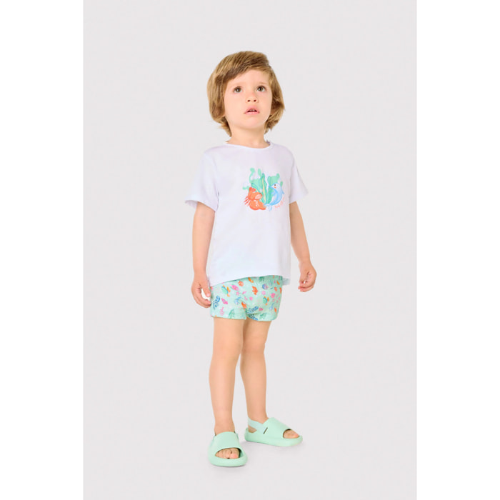 Set tessile con maglietta a maniche corte