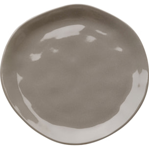 Assiettes Organic 20cm taupe set de 6 Kare Design