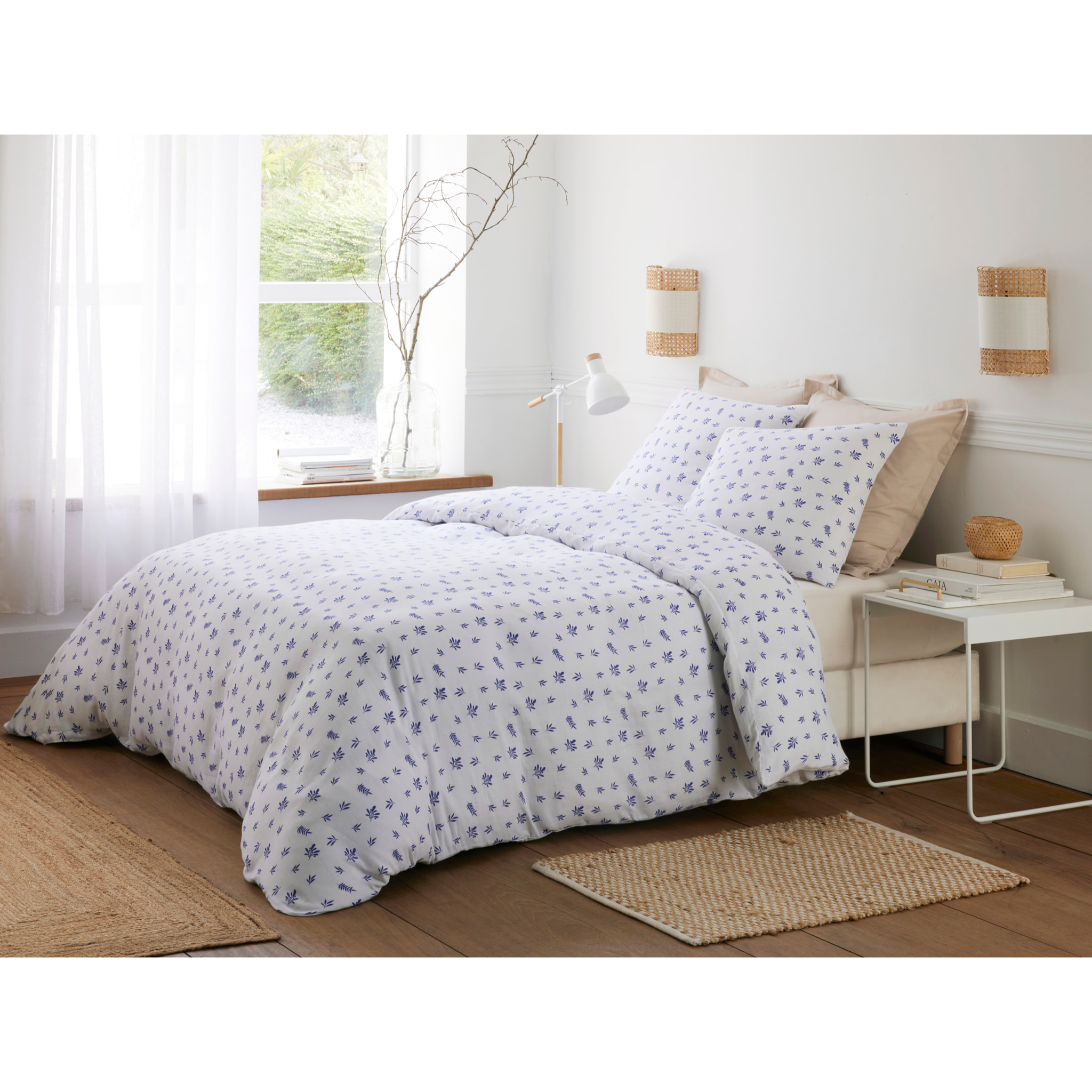 Parure housse de couette coton multicolore