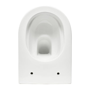 Pack WC Bâti-support Vitra V-Fix Core + WC sans bride SAT Brevis + Plaque, Blanc brillant (V-FixBrevis-1)