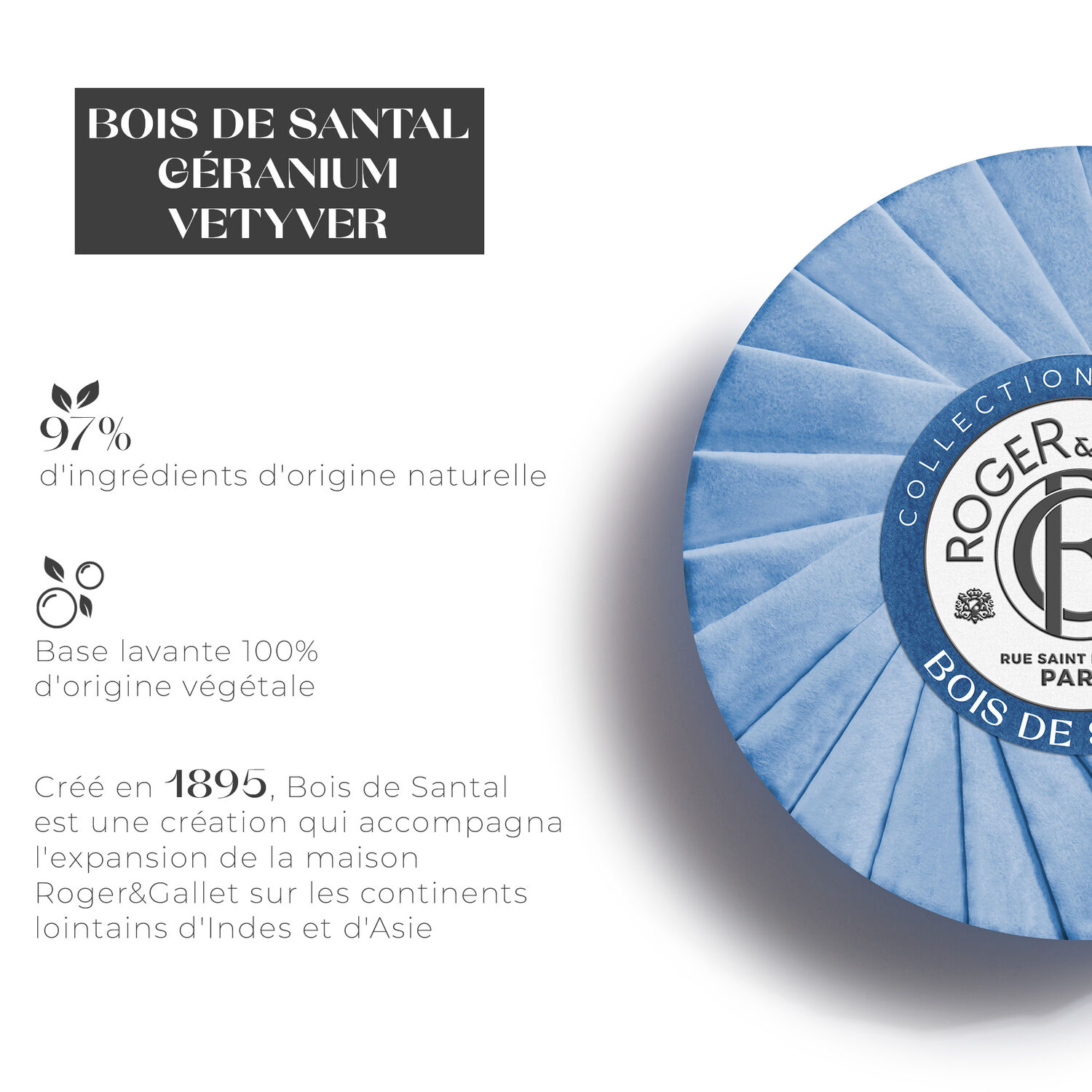 Bois de Santal - Savon Bienfaisant