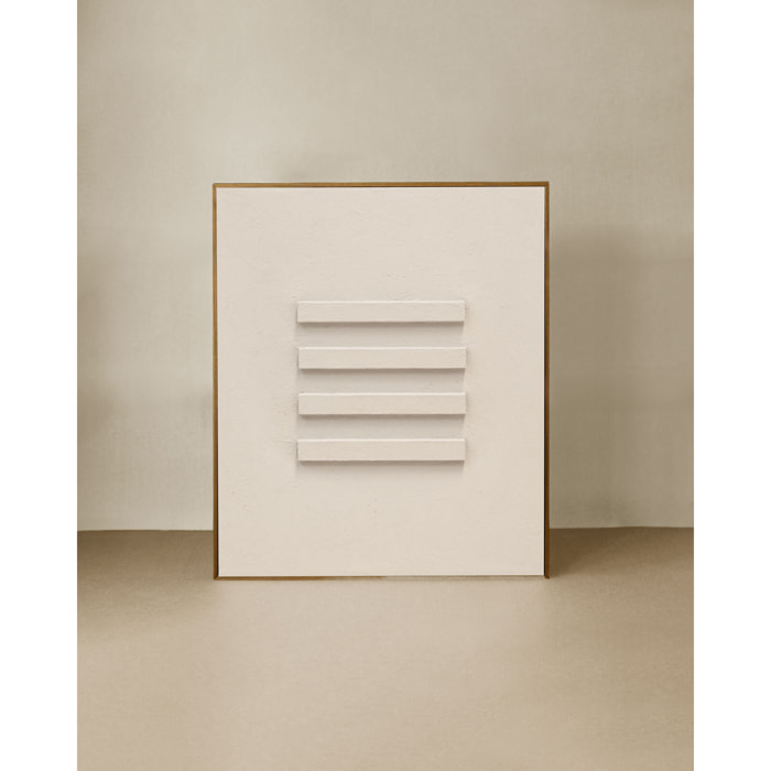 Cuadro beige decorativo sobre algodón con bastidor de madera pintado artesanalmente con pintura al óleo de varias medidas