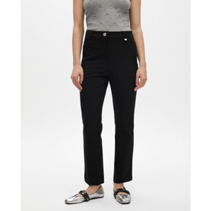 Pantaloni Basici in Tessuto Tecnico