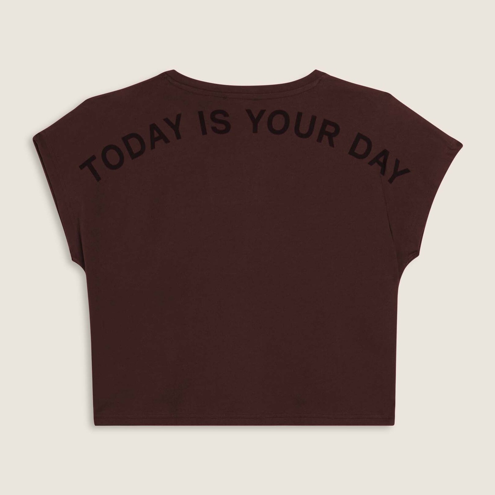 T-shirt donna con stampa sulle spalle