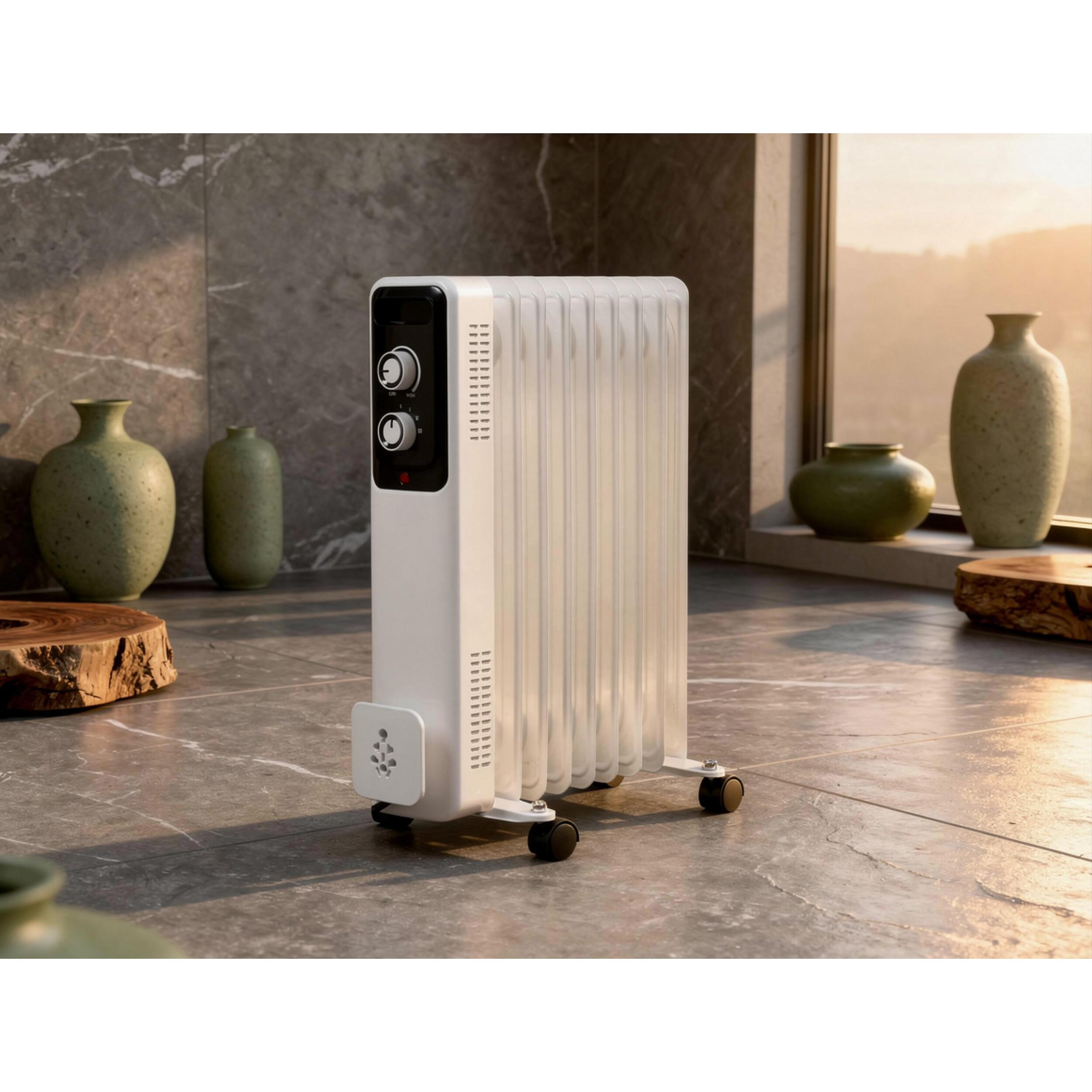 Radiador de aceite con tres potencias y termostato regulable SOLEIL 2000 PURLINE 2000 W