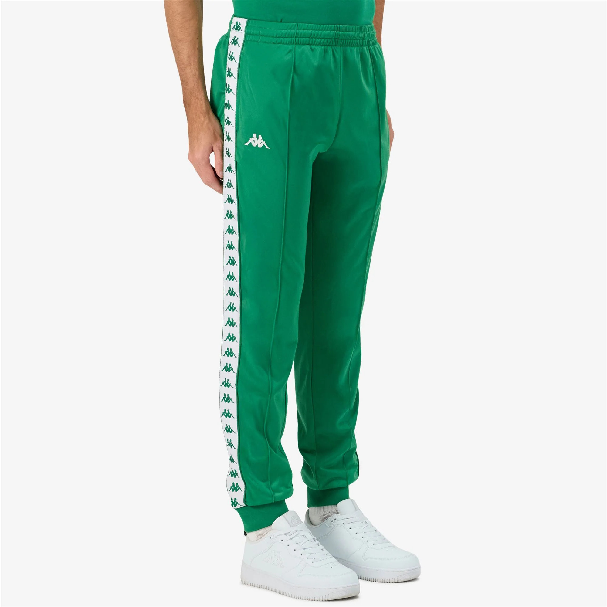 Kappa - Pantaloni Uomo Verde - 222 Banda Rastoria Slim
