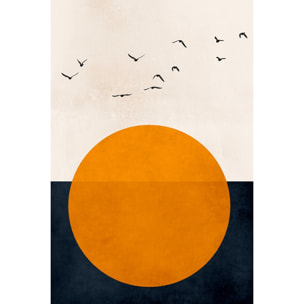 Tableau paysage Soleil couchant Tableau plexiglas