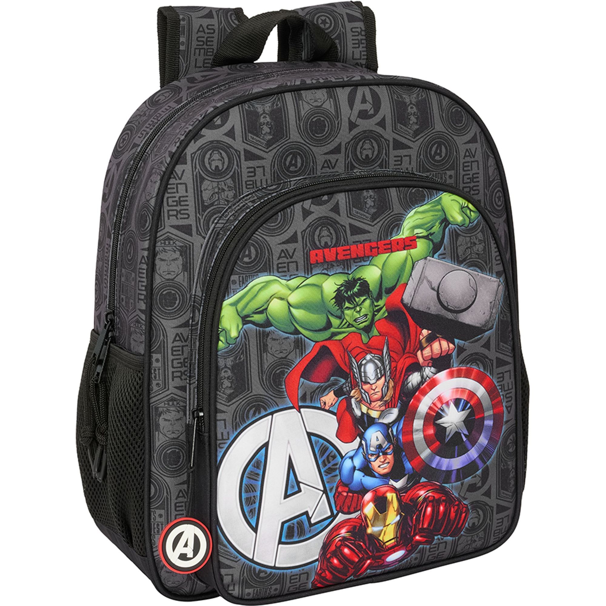 Mochila junior adapt.carro avengers "vendetta"