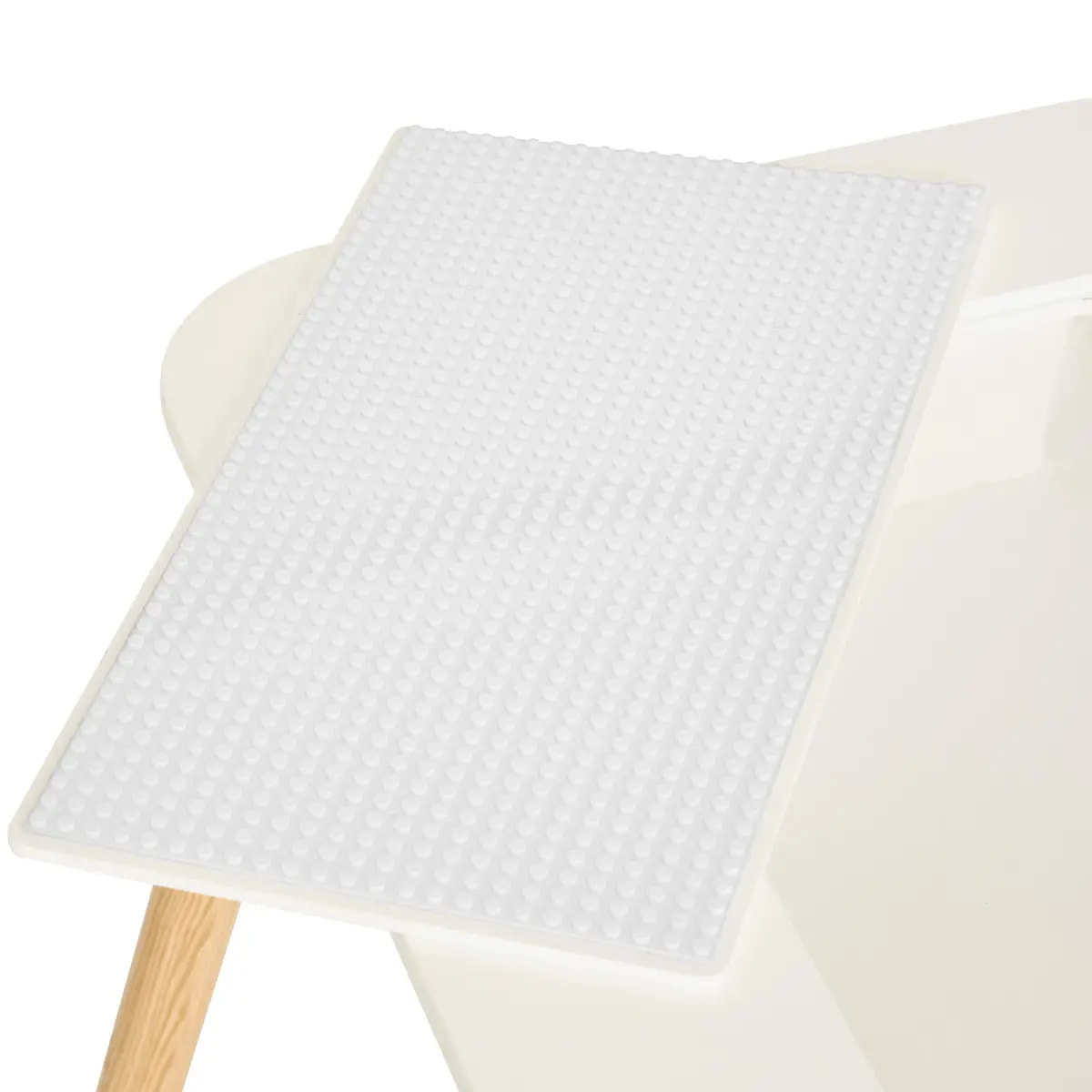 Table d'appoint enfant Buldy blanc 68,5x43cm