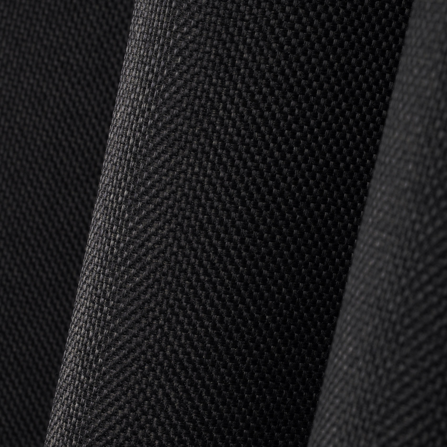 Rideau occultant uni tramé - Noir