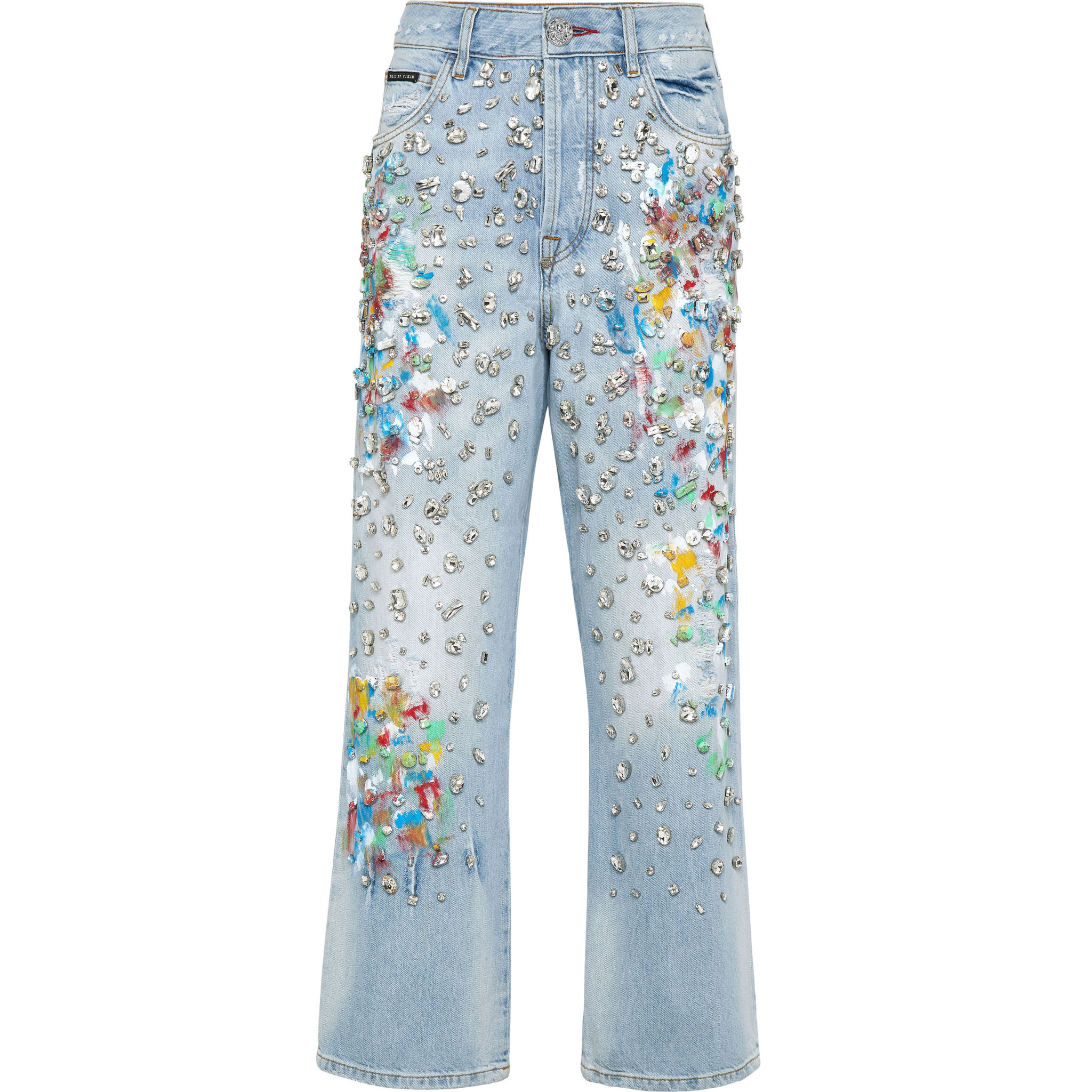 PHILIPP PLEIN Vaqueros de tiro alto