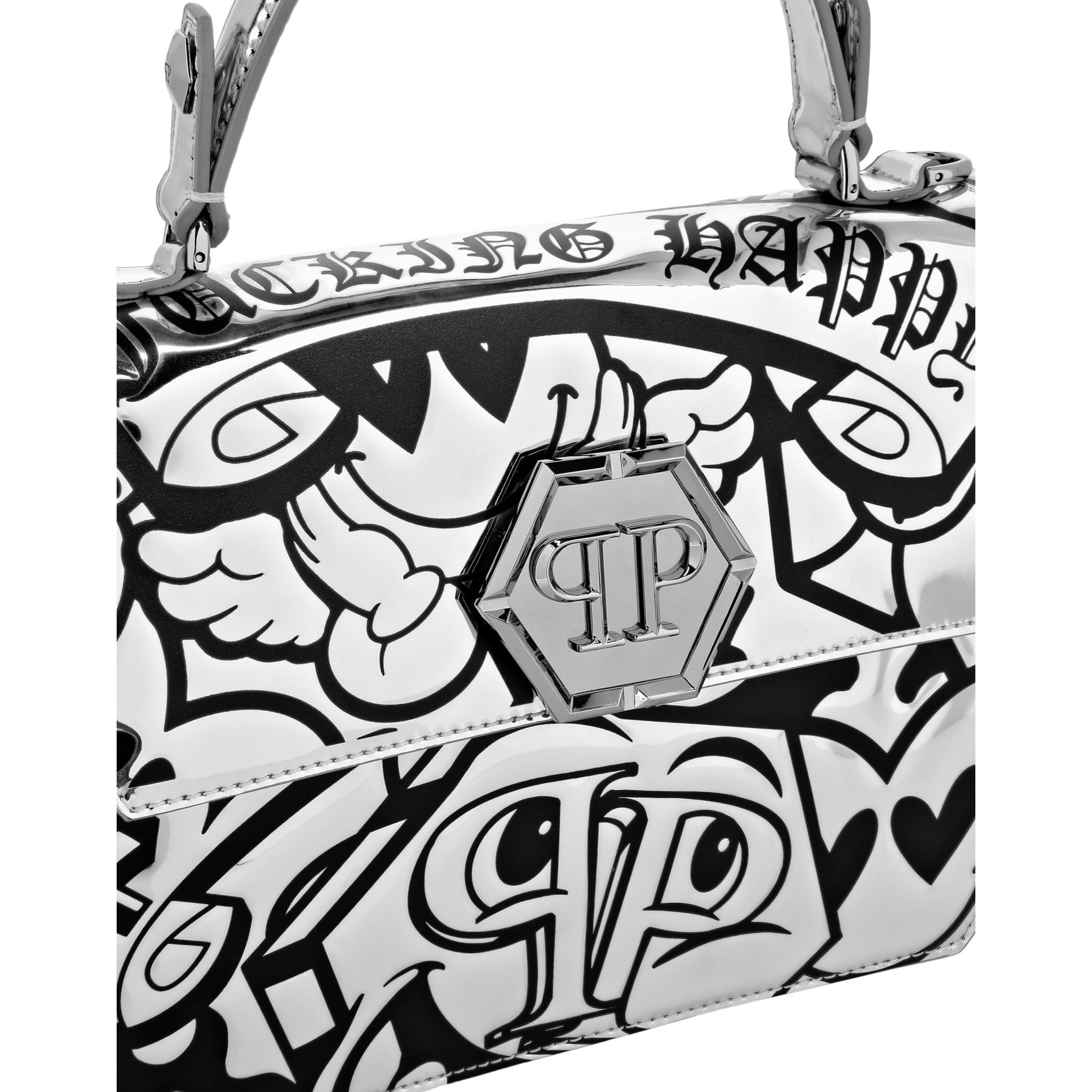 PHILIPP PLEIN Bolsa de asas SMILE