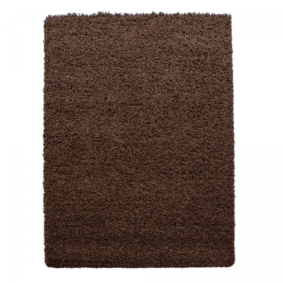 Tapis poils longs shaggy tissé motif uni ZASIVE