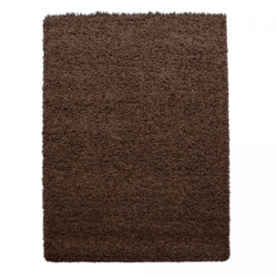 Tapis poils longs shaggy tissé motif uni ZASIVE