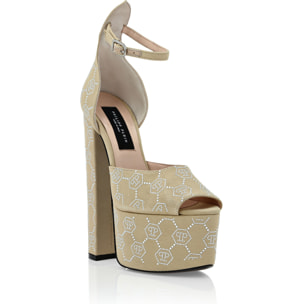 PHILIPP PLEIN Sandalias Tacones Altos MONOGRAM