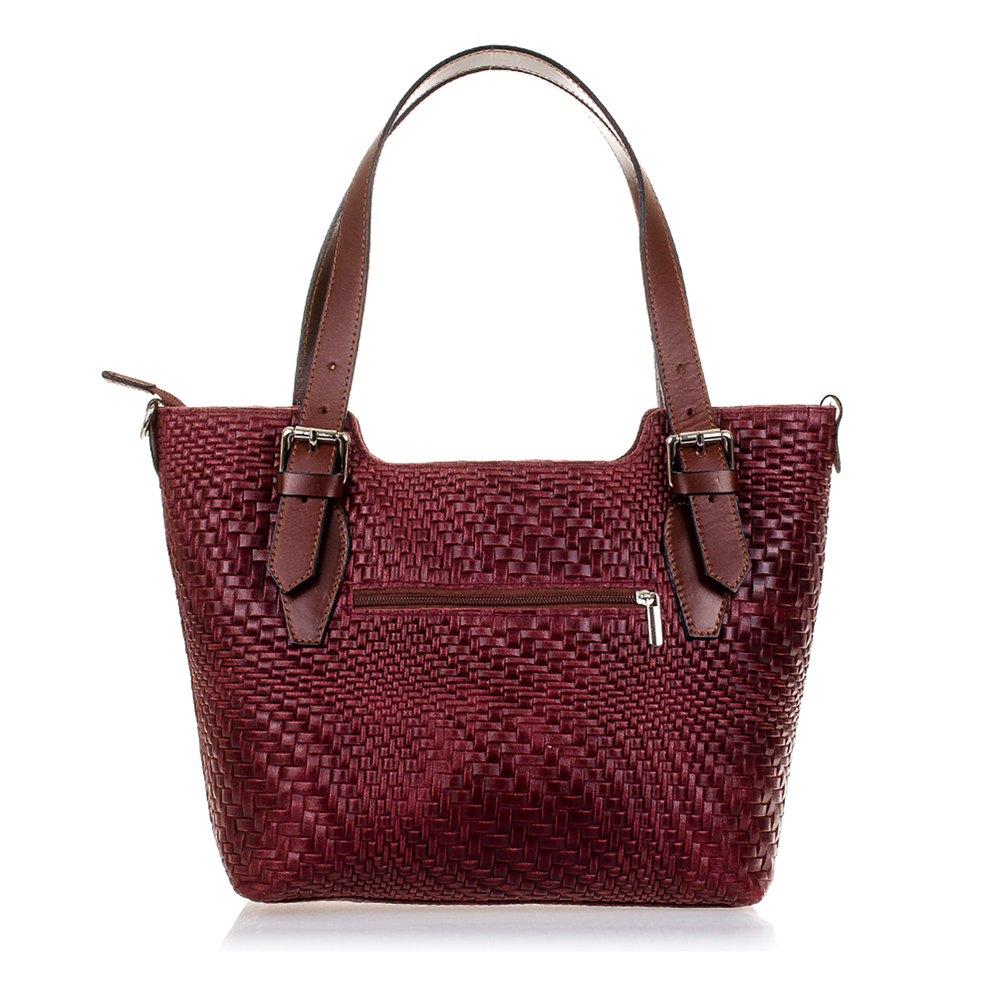 Arezzo Borsa tote Donna.Pelle autentica Camoscio Inciso Intrecciato