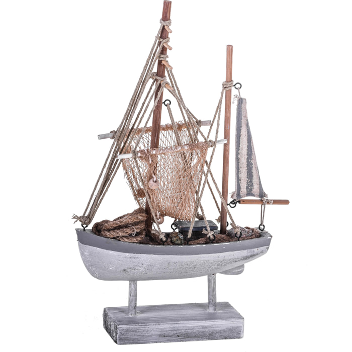 Peschereccio - Pezzi 1 - 20X31,5X5,5 - Colore: Blu - Bianchi Dino - Marina, Decori Tema Marino