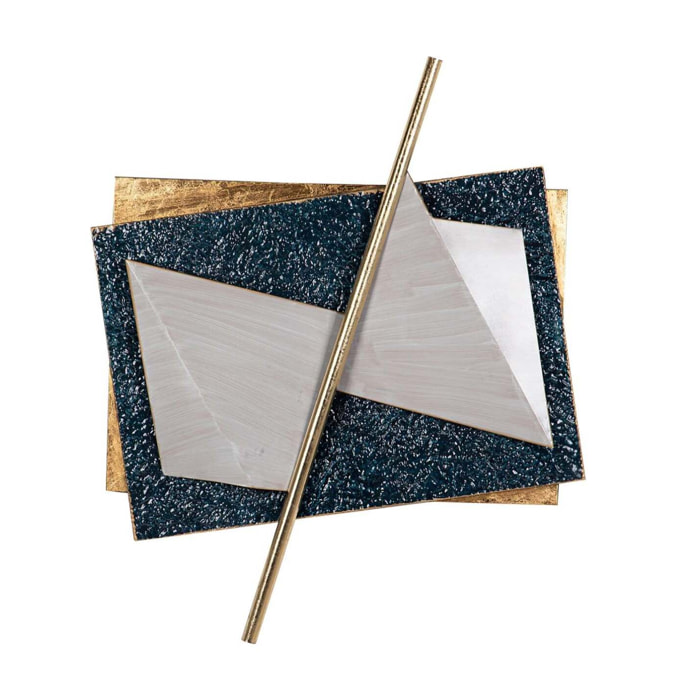 Adorno Pared Metal Gris Dorado 88x6x104 Cm