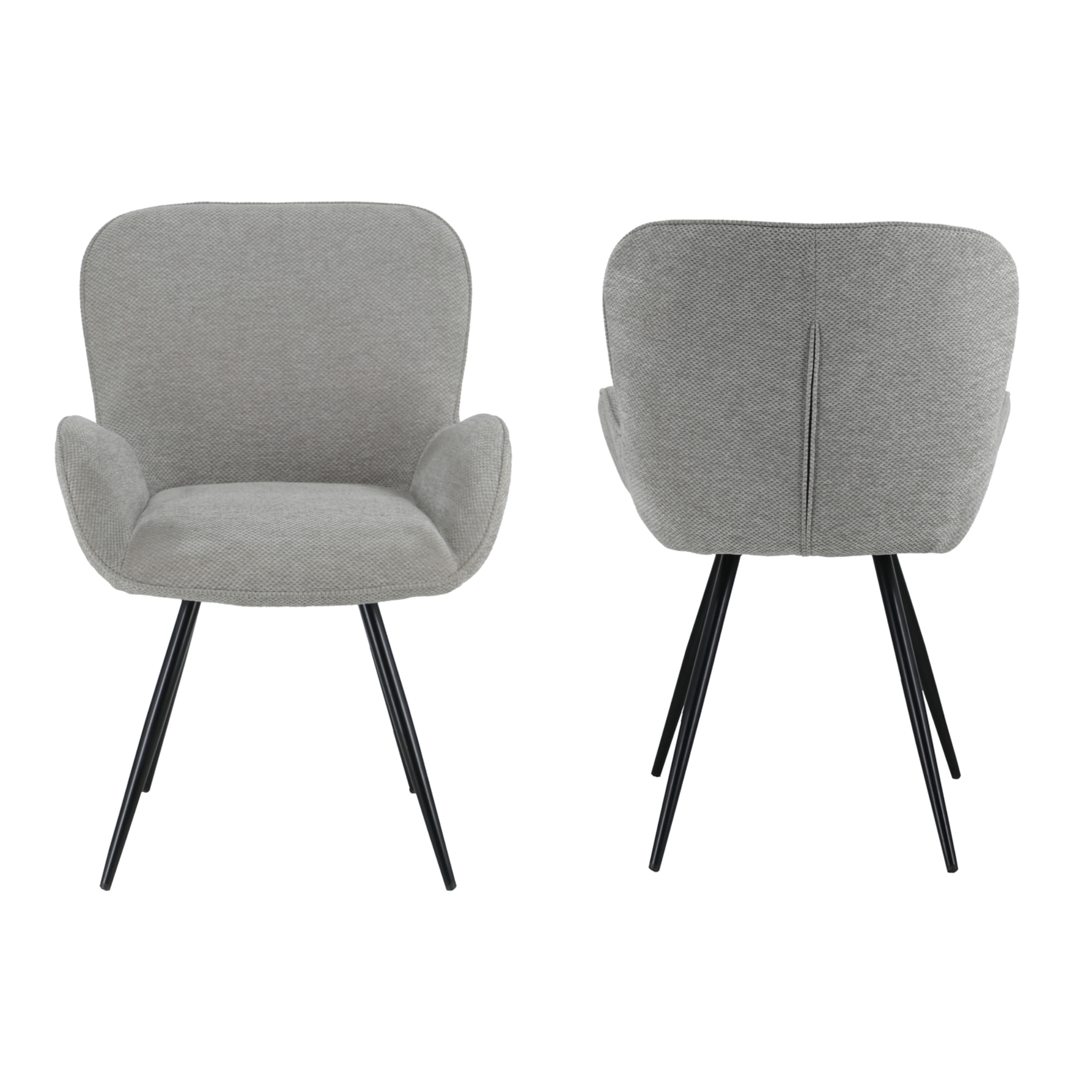 Chaise en chenille grise EVA