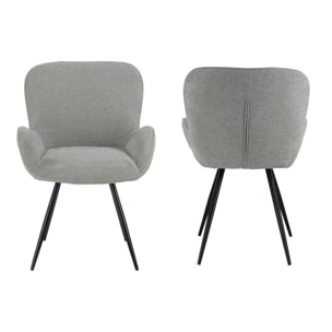 Chaise en chenille grise EVA