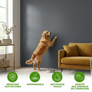 Rouleau adhésif décoratif Vinyle au Mètre - Gris tempete - Sticker Lavable Imperméable Mur Cuisine Meubles