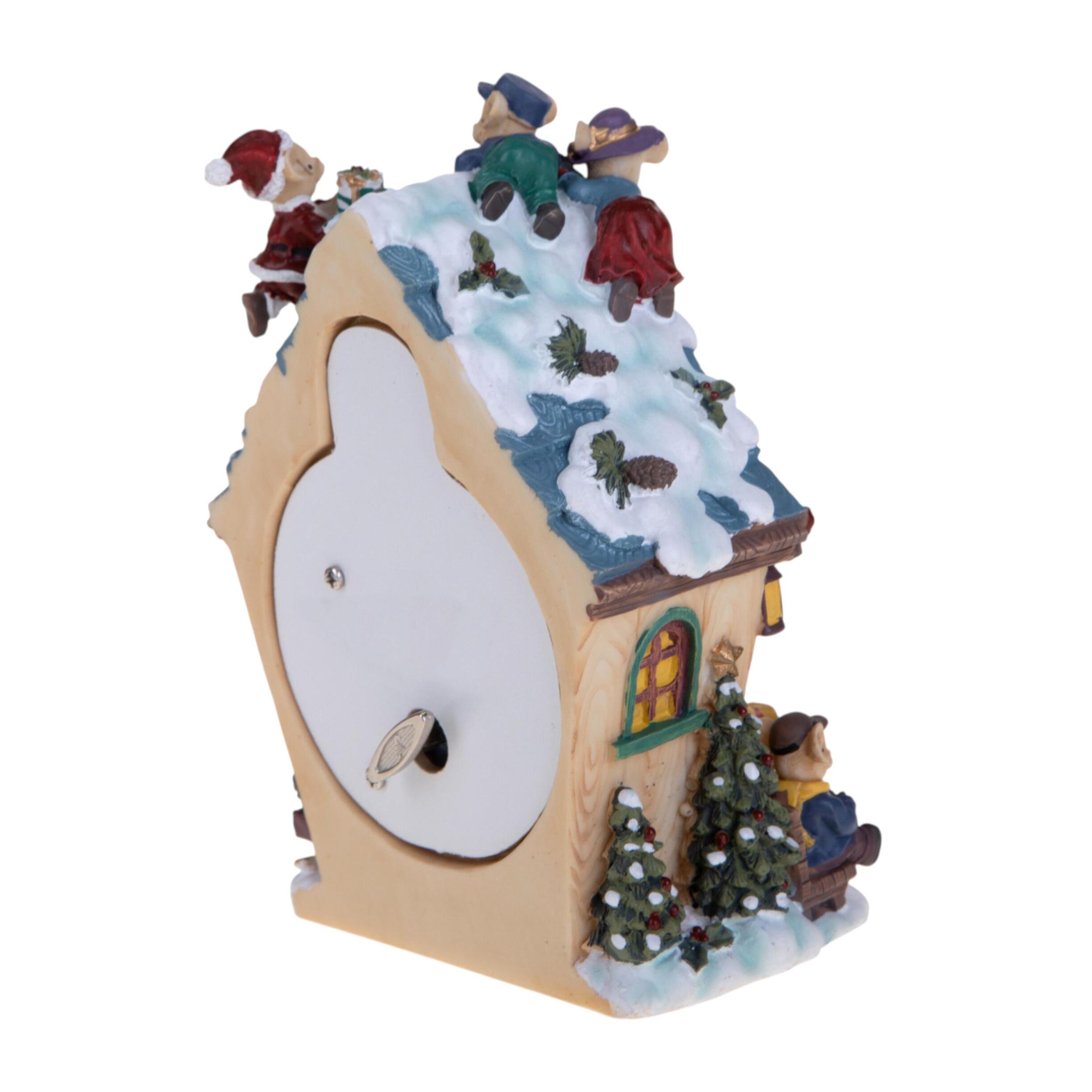 Casetta nat. h 18 con topini carillon - Pezzi 1 - BIANCO - Bianchi Dino SpA