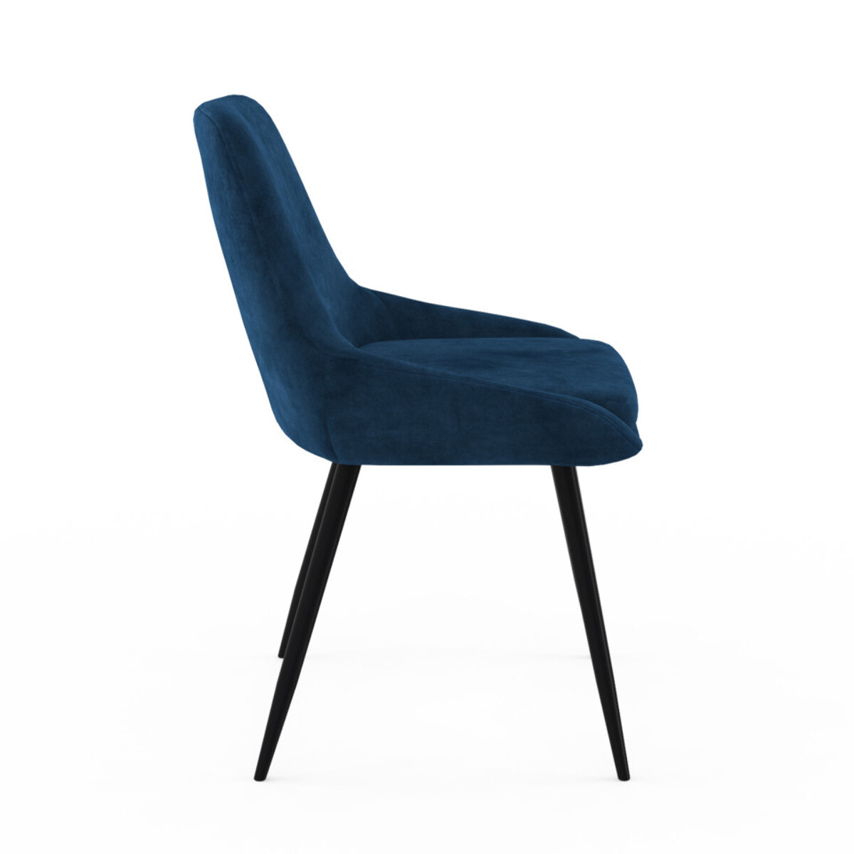 Chaises Olivia pieds métal - Mix color - Gris clair, gris foncé, bleu