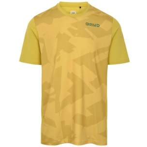 Briko - Maglie Gioco, Uomo, Giallo - Adventure Camo Jersey