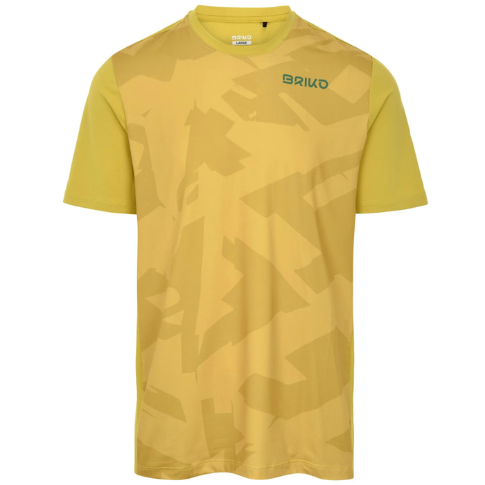 Briko - Maglie Gioco, Uomo, Giallo - Adventure Camo Jersey