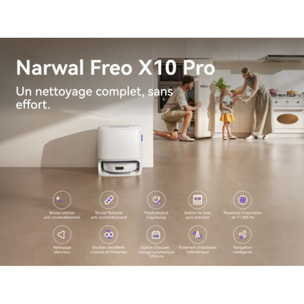 Robot Aspirateur Laveur NARWAL Freo X10 Pro