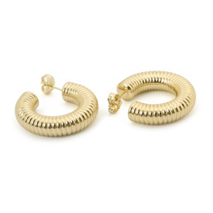 Pendientes Shagen acabado oro amarillo 18k