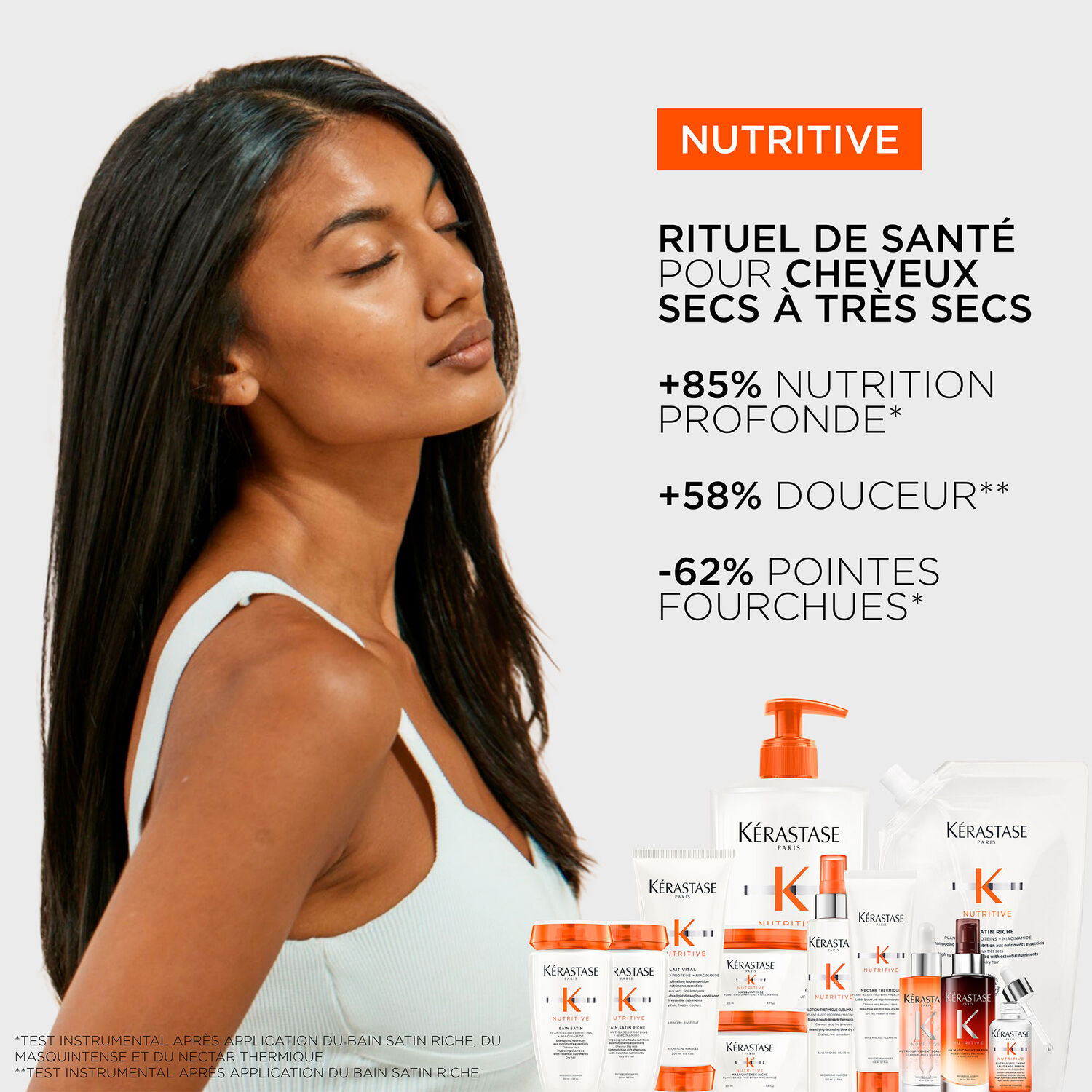 Kérastase Nutritive Bain Satin Riche - Recharge Shampoing riche haute nutrition - cheveux très secs moyens à épais