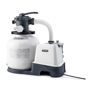 Intex Pompa Filtro a Sabbia con Clorinatore Krystal Clear, per piscine con massimo 56800 L, 10000 L/h