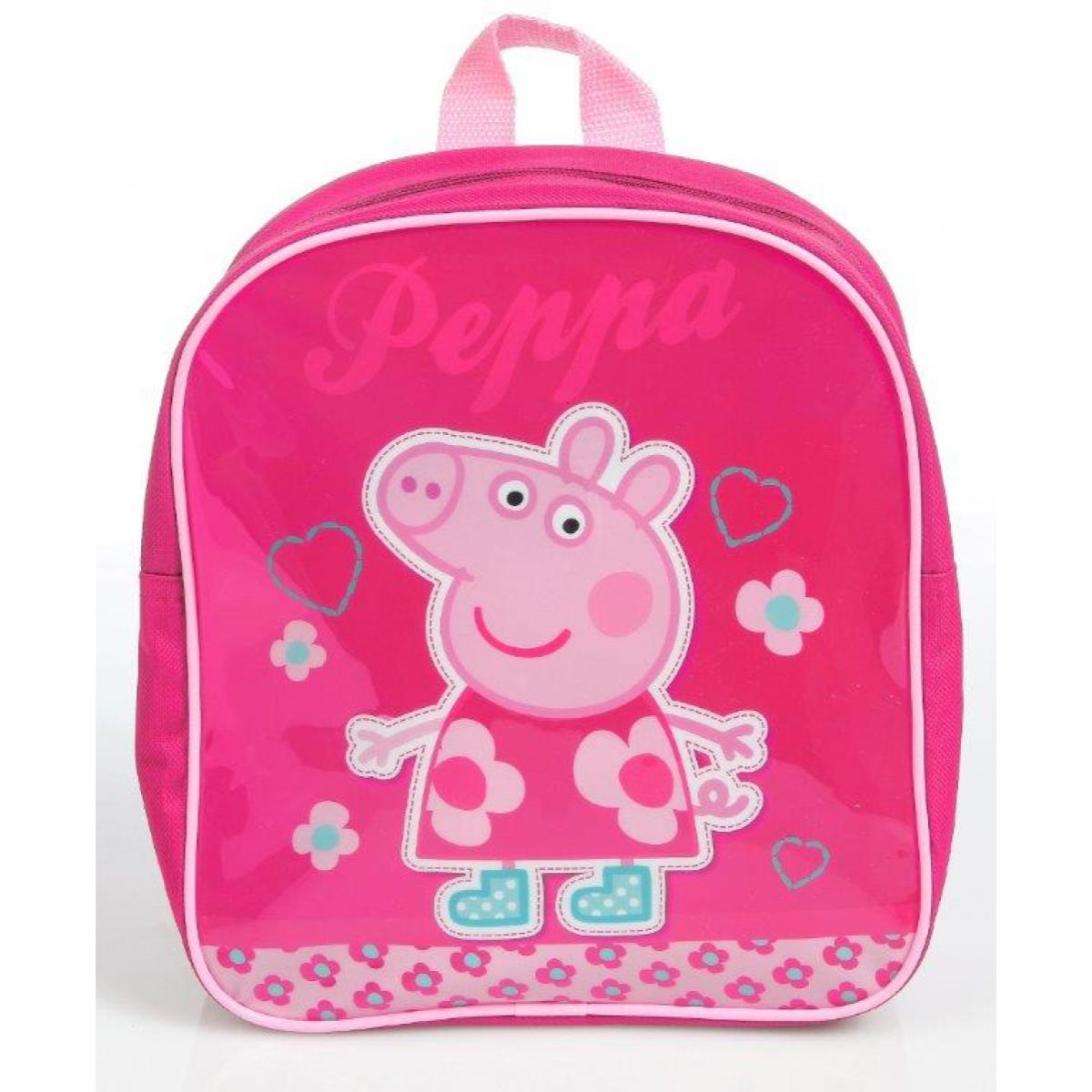 Zaino Asilo Peppa Pig Fiori e Cuori Lei Peppa Pig Rosa