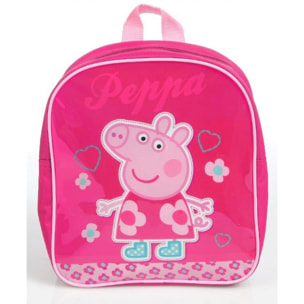 Zaino Asilo Peppa Pig Fiori e Cuori Lei Peppa Pig Rosa