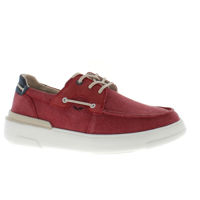 Armata di Mare Scarpe Uomo da Barca Stringate con Soletta Rimovibile in Memory Foam AMU S25D741 Red