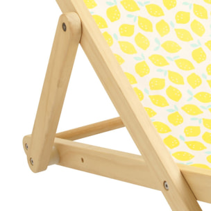 Chilienne transat enfant toile coton