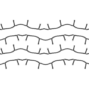 Catena luminosa con 500 led bianco freddo concontroller 28m