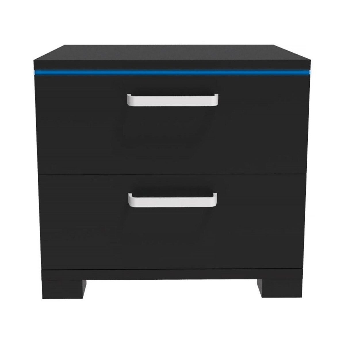Chevet LED "Karina" - 41 x 38 x 41.5 cm - Noir