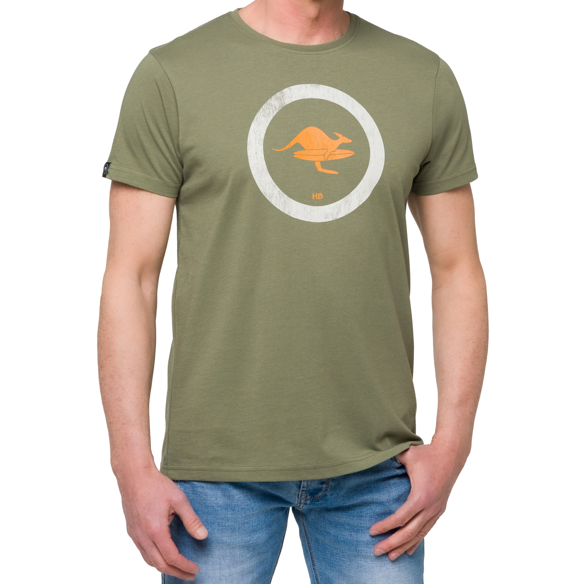 Camiseta de algodón 150 gr Hot Buttered Kailua Color Verde Militar