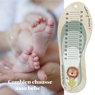 Toise Pédimetre Lion Toise mesurer les pieds de son enfant - .