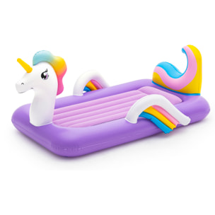 UP, IN & OVER. LETTO GONFIABILE BAMBINI UNICORNO 196 X 104 X 84 CM