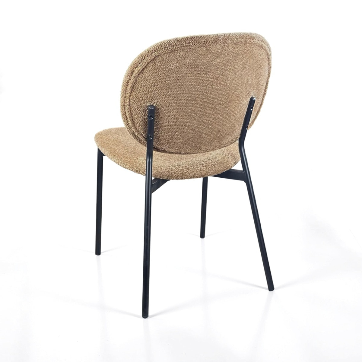 Lot de 2 chaises de salle à manger Tomasucci WERZA, en tissu, sable, 58 × 47 × 81 cm