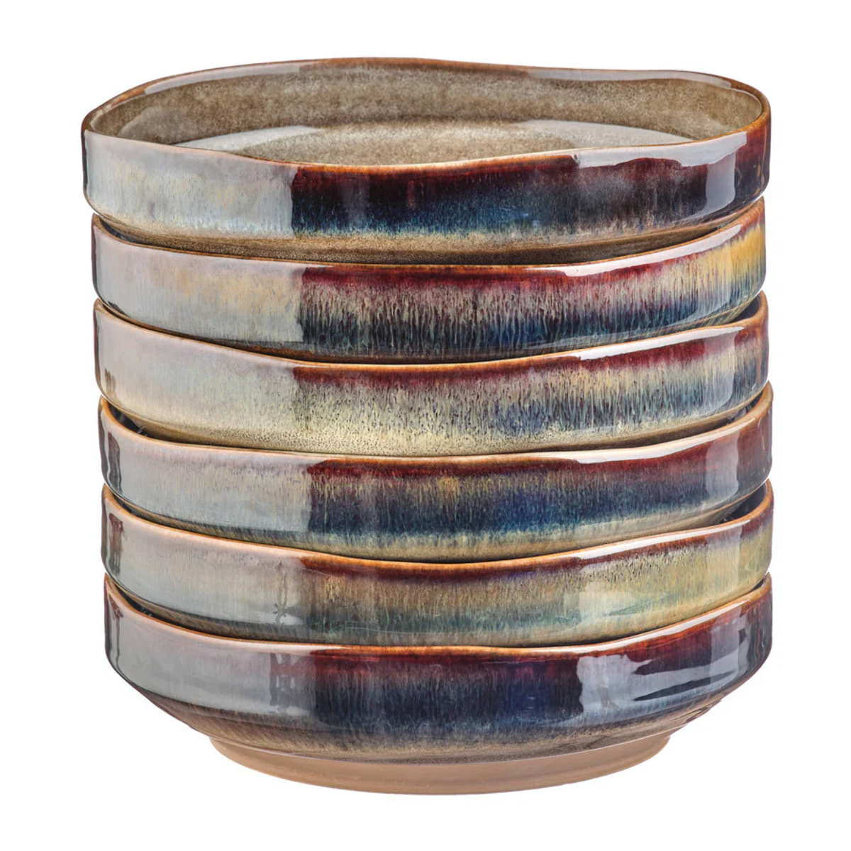 Assiette creuse GENESIS Ø21cm - 6 pièces - Basalte