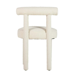 Silla Madera Arce Boucle Blanca 49x52x75 Cm