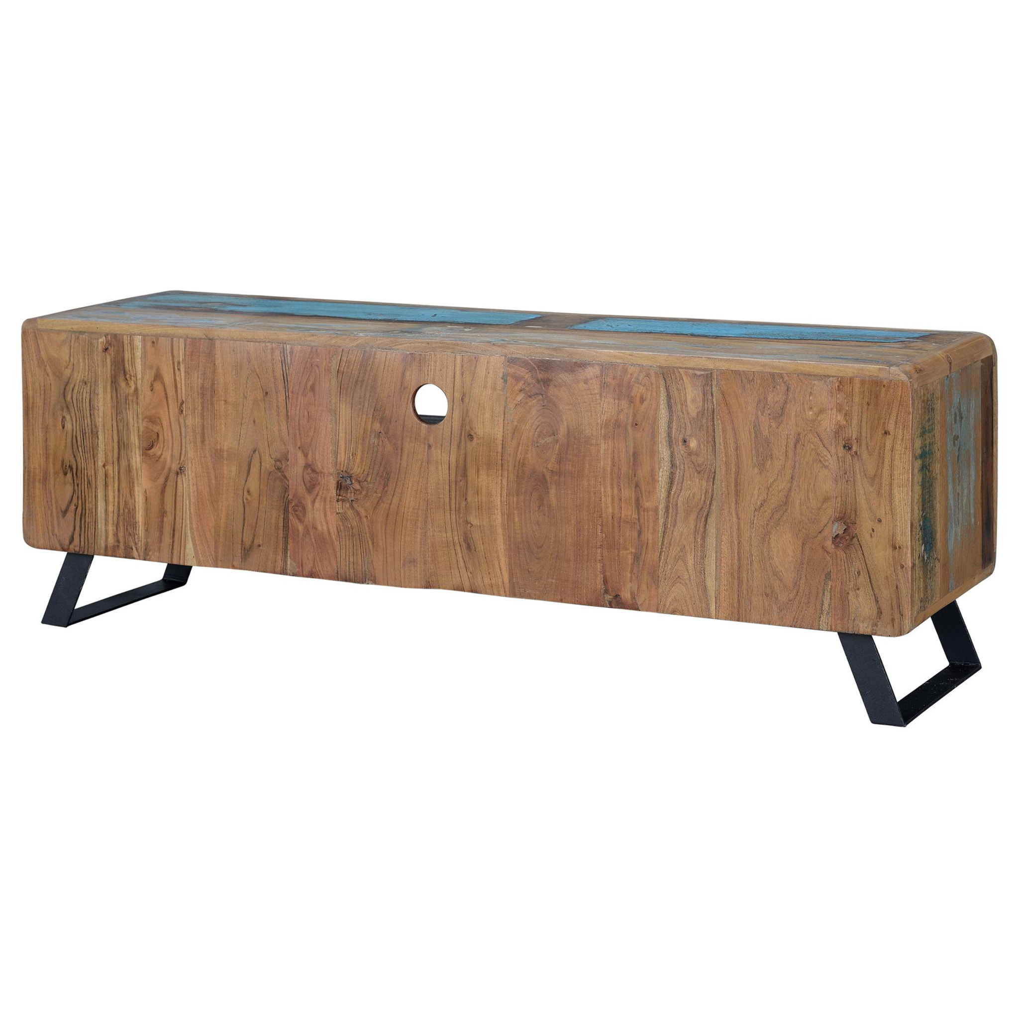 Mueble TV de Madera Reciclada 160 Cm Estilo Vintage Industrial