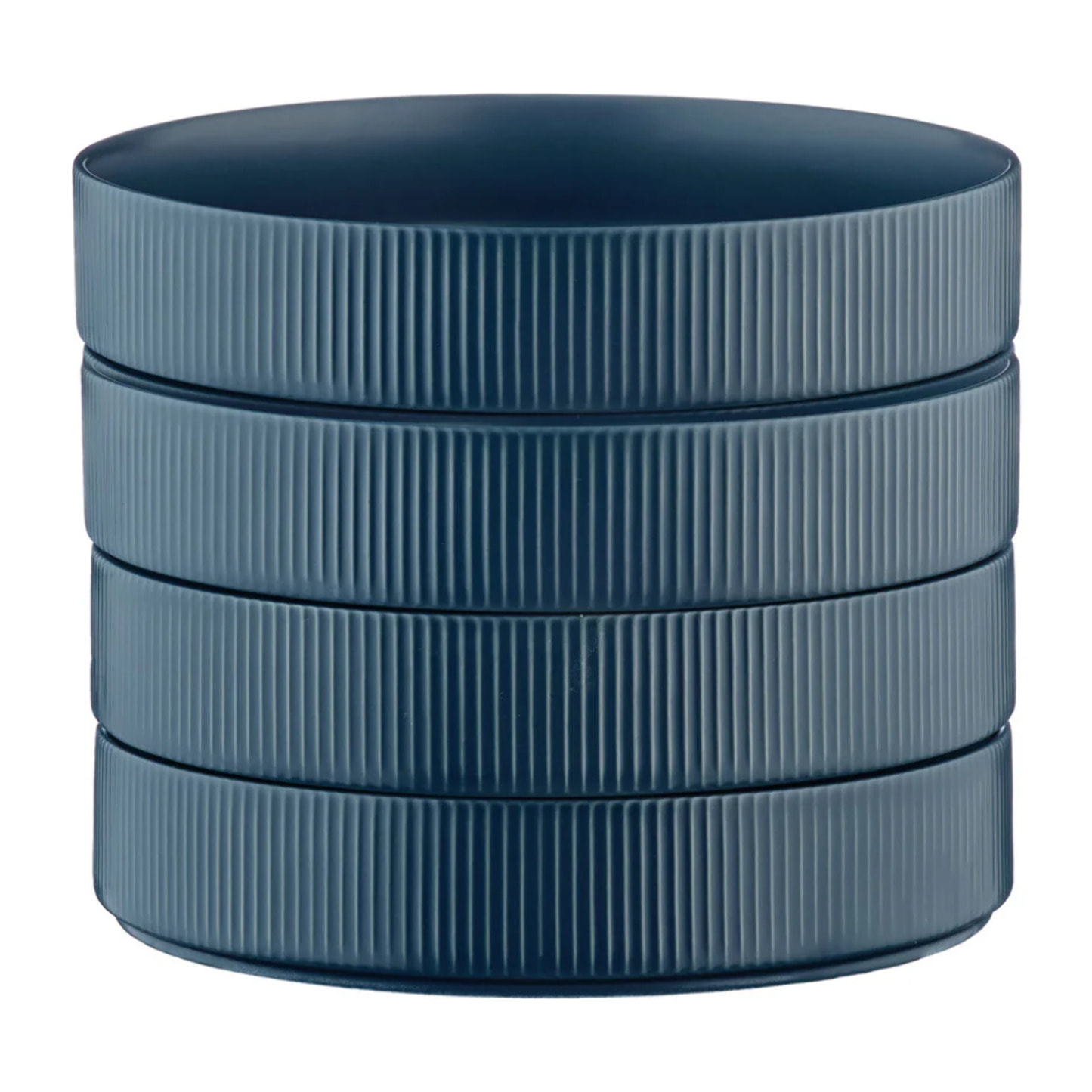 Assiette creuse SCANDI Ø21,5cm - 4 pièces - Marine