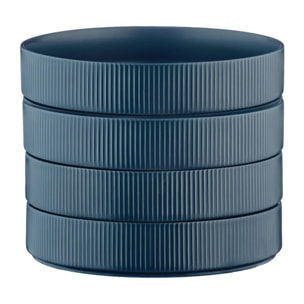Assiette creuse SCANDI Ø21,5cm - 4 pièces - Marine