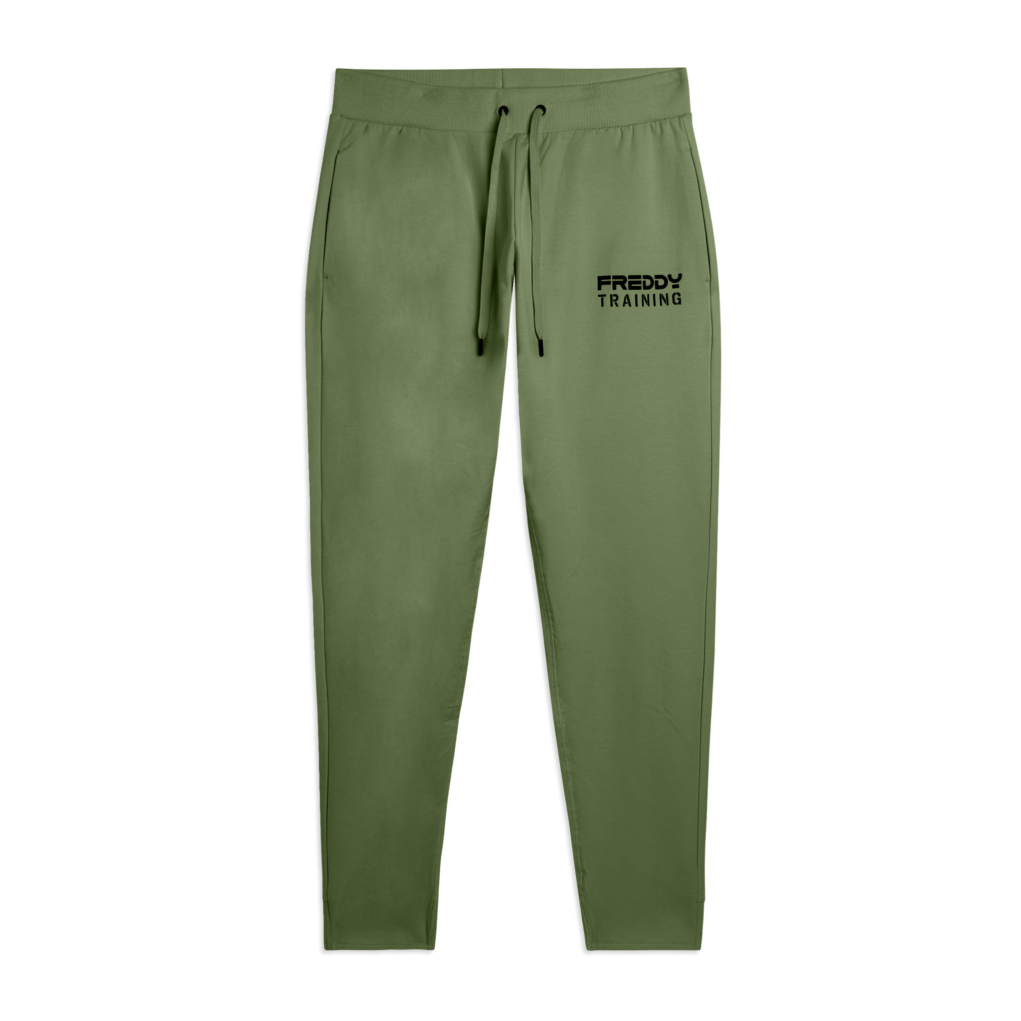 Pantaloni slim cropped con fondo in costina